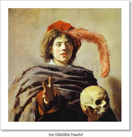 Free art print of Young Man with a Skull (Vanitas) by Frans Hals Free art print of Young Man with a Skull (Vanitas) by Frans Hals