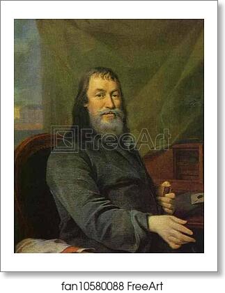 Free art print of Portrait of I. K. Bilibin the Big by Dmitry Levitzky