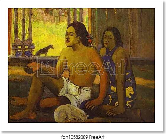 Free art print of Eiaha Ohipa (Not Working) by Paul Gauguin Free art print of Eiaha Ohipa (Not Working) by Paul Gauguin