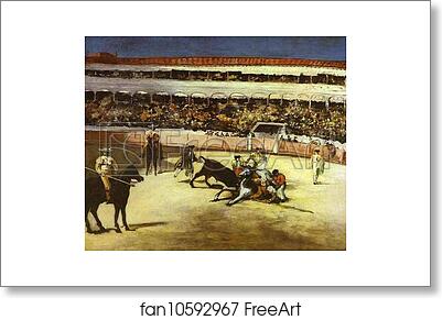Free art print of Bull-Fighting Scene by Edouard Manet