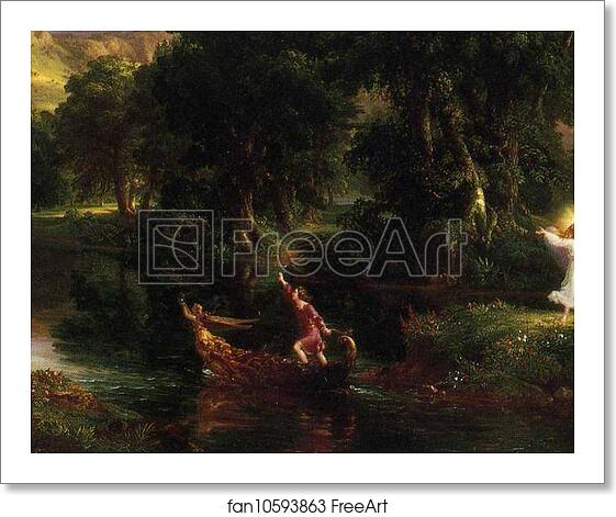 Free art print of The Voyage of Life: Youth. Detail by Thomas Cole Free art print of The Voyage of Life: Youth. Detail by Thomas Cole