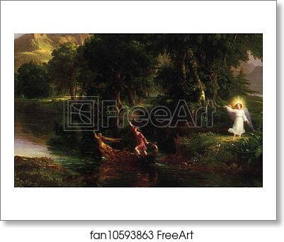Free art print of The Voyage of Life: Youth. Detail by Thomas Cole