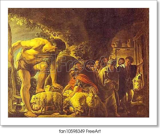 Free art print of Ulysses in the Cave of Polyphemus by Jacob Jordaens Free art print of Ulysses in the Cave of Polyphemus by Jacob Jordaens