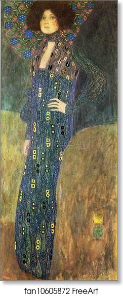 Free art print of Portrait of Emilie Flöge by Gustav Klimt