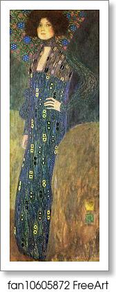 Free art print of Portrait of Emilie Flöge by Gustav Klimt