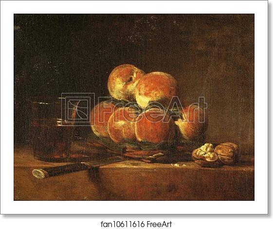 Free art print of A Basket of Peaches by Jean-Baptiste-Simeon Chardin Free art print of A Basket of Peaches by Jean-Baptiste-Simeon Chardin