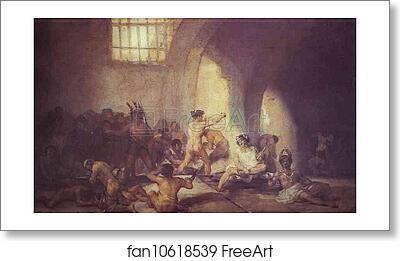 Free art print of The Madhouse by Francisco De Goya Y Lucientes