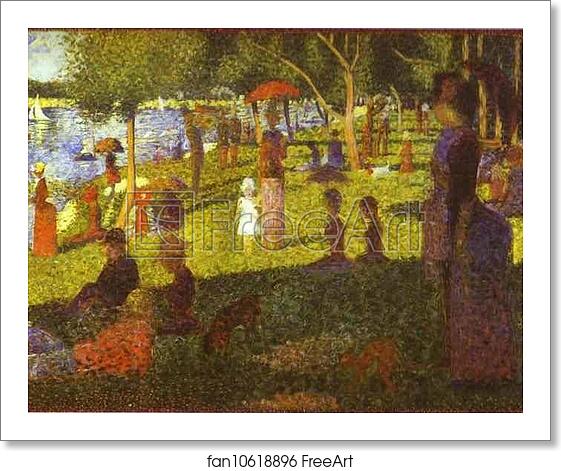 Free art print of Study for A Sunday on La Grande Jatte by Georges Seurat Free art print of Study for A Sunday on La Grande Jatte by Georges Seurat