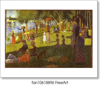 Free art print of Study for A Sunday on La Grande Jatte by Georges Seurat