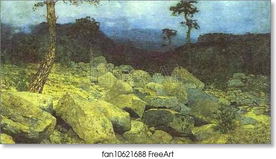 Free art print of In the Mountains in the Crimea by Isaac Levitan