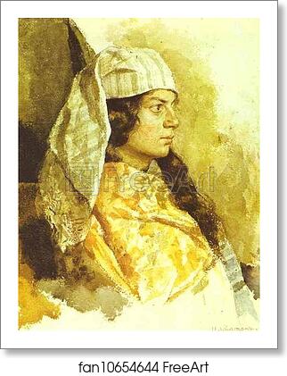 Free art print of Jewish Woman in an Oriental Shawl by Isaac Levitan
