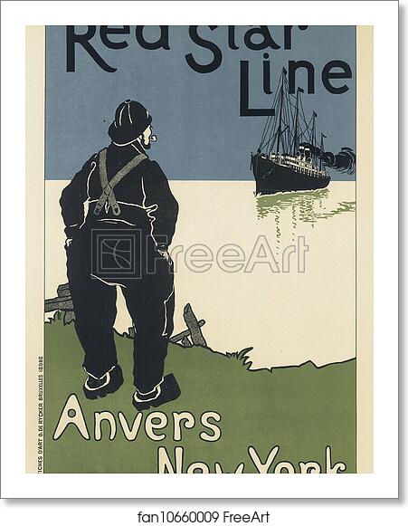Free art print of Red Star Line by Henri Cassiers Free art print of Red Star Line by Henri Cassiers