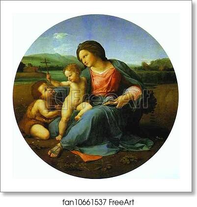 Free art print of Madonna Alba by Raphael