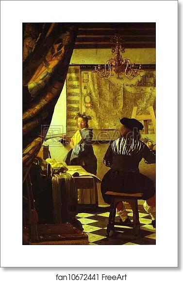 Free art print of The Art of Painting by Jan Vermeer