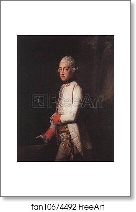 Free art print of Portrait of George Augustus of Mecklenburg by Allan Ramsay