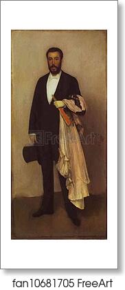 Free art print of Arrangement in Flesh Color and Black: Portrait of Théodore Duret by James Abbott Mcneill Whistler