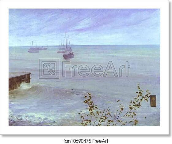 Free art print of Symphony in Gray and Green: The Ocean by James Abbott Mcneill Whistler Free art print of Symphony in Gray and Green: The Ocean by James Abbott Mcneill Whistler