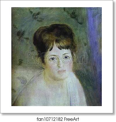 Free art print of Head of a Woman by Pierre-Auguste Renoir