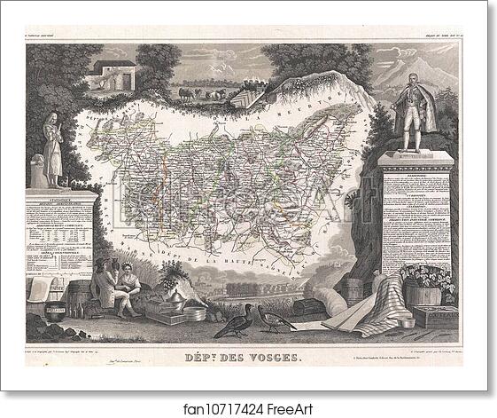 Free art print of Dept. des Vosges. by Victor Jules Levasseur Free art print of Dept. des Vosges. by Victor Jules Levasseur