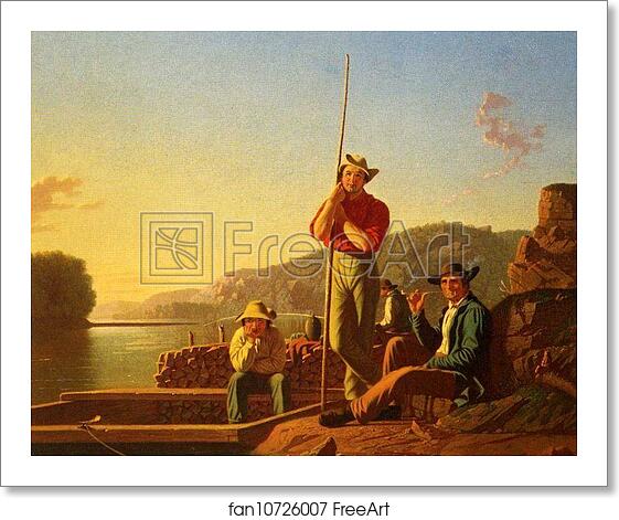Free art print of The Wood-Boat by George Caleb Bingham Free art print of The Wood-Boat by George Caleb Bingham