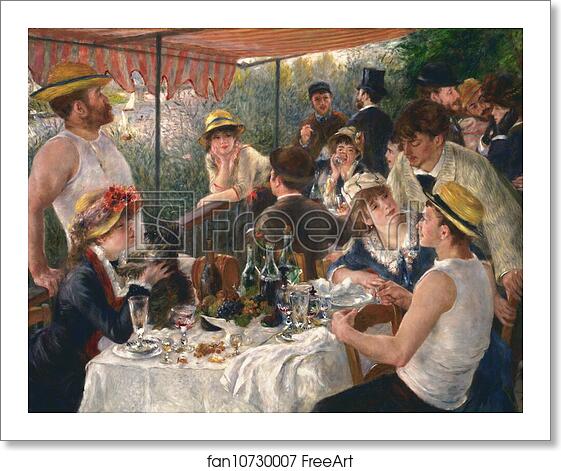 Free art print of Luncheon of the Boating Party by Pierre-Auguste Renoir Free art print of Luncheon of the Boating Party by Pierre-Auguste Renoir