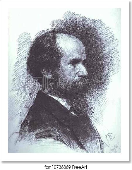 Free art print of Portrait of the Artist Pavel Tchistyakov by Valentin Serov