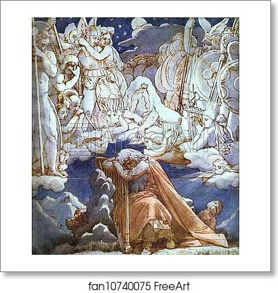 Free art print of The Songs of Ossian by Jean-Auguste-Dominique Ingres