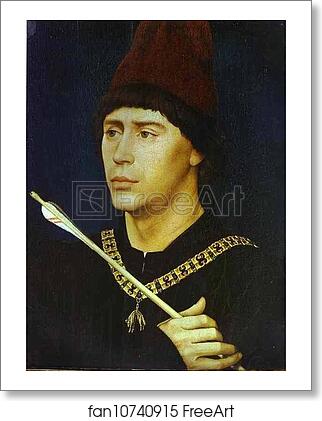 Free art print of Portrait of Anthony of Burgundy by Rogier Van Der Weyden