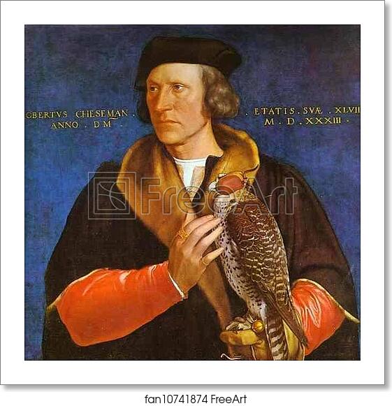 Free art print of Portrait of Robert Cheseman by Hans Holbein The Younger