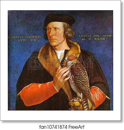 Free art print of Portrait of Robert Cheseman by Hans Holbein The Younger