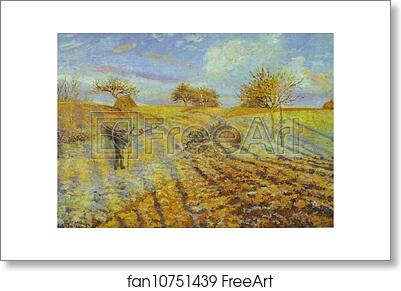 Free art print of Hoarfrost by Camille Pissarro