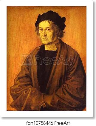 Free art print of Portrait of Durer's Father at 70 by Albrecht Dürer