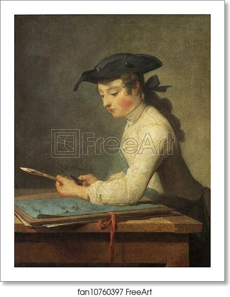 Free art print of The Young Draughtsman by Jean-Baptiste-Simeon Chardin Free art print of The Young Draughtsman by Jean-Baptiste-Simeon Chardin