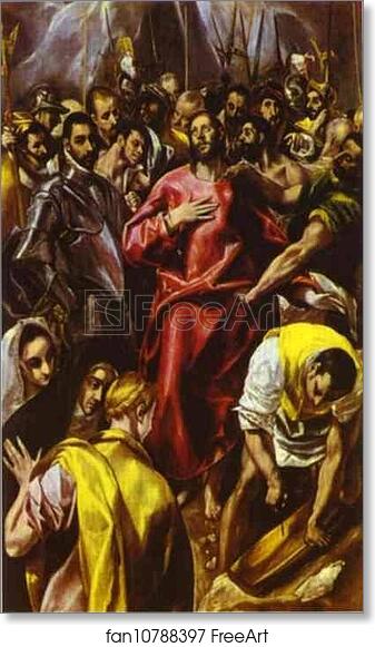 Free art print of The Despoiling of Christ (El Espolio) by El Greco