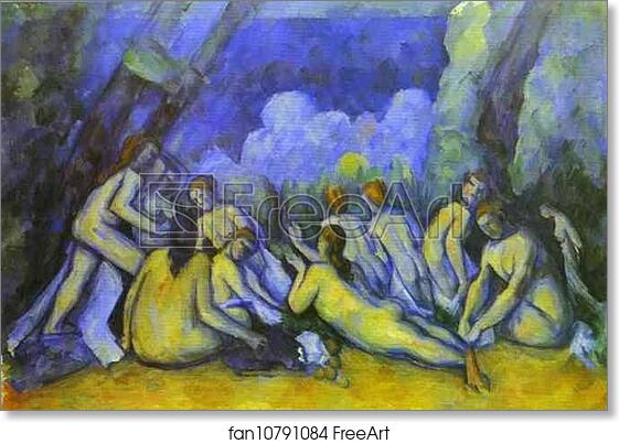 Free art print of The Bathers by Paul Cézanne