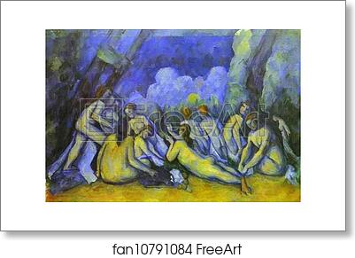 Free art print of The Bathers by Paul Cézanne