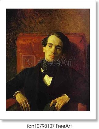 Free art print of Portrait of the Poet and Translator A. N. Strugovshchikov by Karl Brulloff
