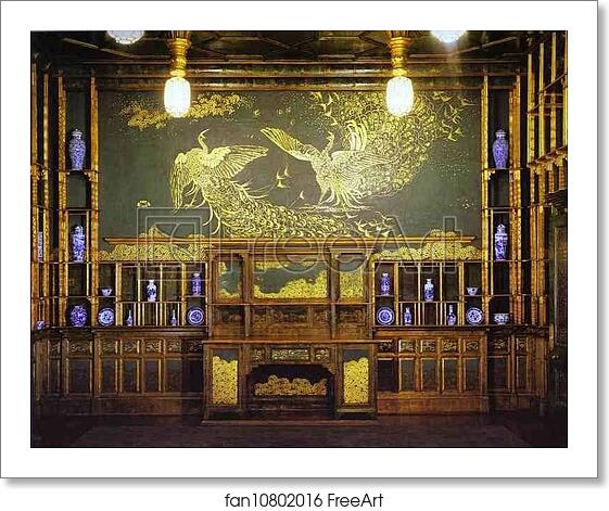 Free art print of Harmony in Blue and Gold: The Peacock Room by James Abbott Mcneill Whistler