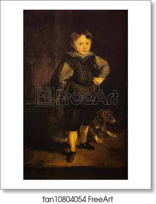 Free art print of Portrait of Filippo Cattaneo, Son of Marchesa Elena Grimaldi by Sir Anthony Van Dyck