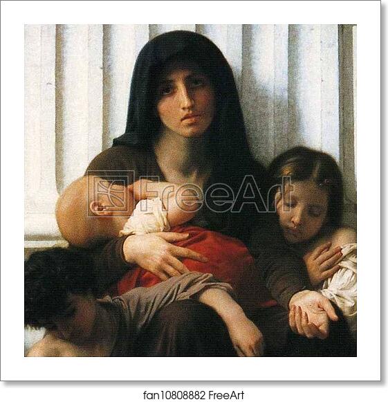 Free art print of Indigent Family (Charity). Detail by William-Adolphe Bouguereau Free art print of Indigent Family (Charity). Detail by William-Adolphe Bouguereau