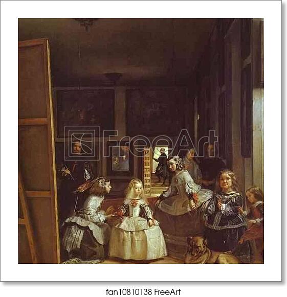 Free art print of Las Meninas (The Maids of Honor) or the Royal Family by Diego Velázquez