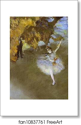 Free art print of The Star by Edgar Degas