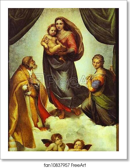 Free art print of Sistine Madonna by Raphael Free art print of Sistine Madonna by Raphael
