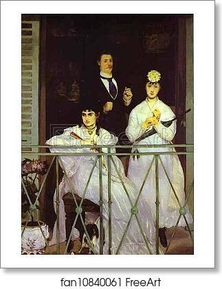 Free art print of The Balcony by Edouard Manet