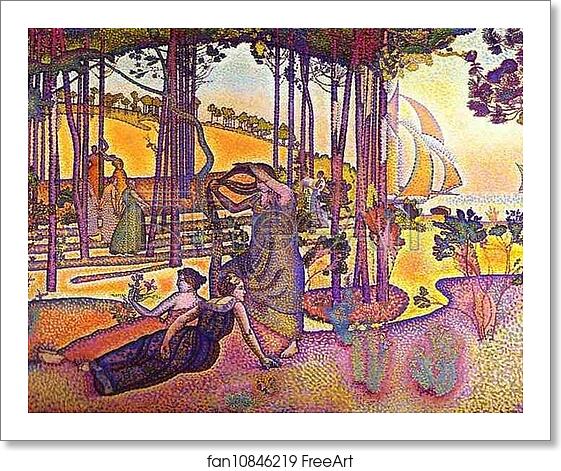 Free art print of Evening Breeze by Henri-Edmond Cross (Delacroix) Free art print of Evening Breeze by Henri-Edmond Cross (Delacroix)
