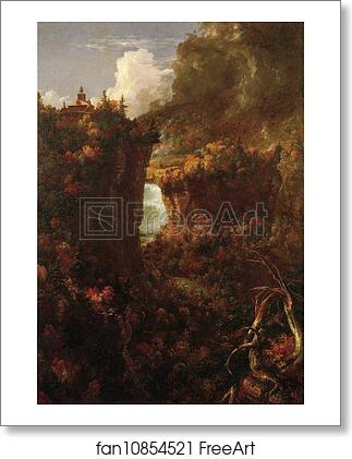 Free art print of Portage Falls on the Genesee by Thomas Cole
