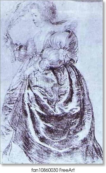 Free art print of Young Woman with an Ostrich Plum by Peter Paul Rubens