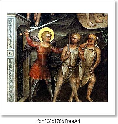 Free art print of The Expulsion from the Paradise. Dome fresco by Giusto De’ Menabuoi