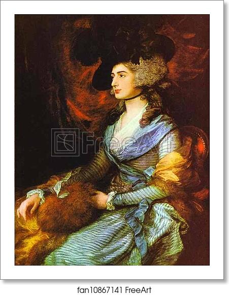 Free art print of Mrs. Sarah Siddons by Thomas Gainsborough