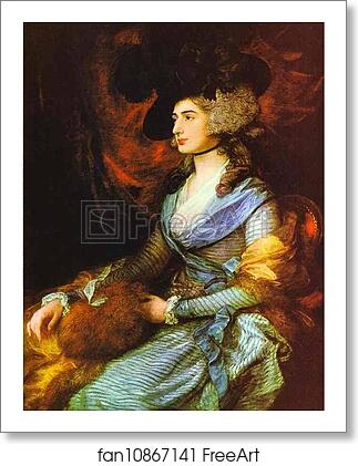 Free art print of Mrs. Sarah Siddons by Thomas Gainsborough